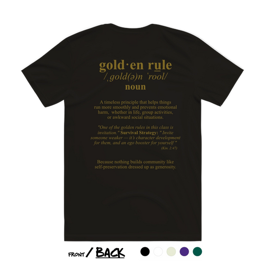 Premium Soft T-Shirt - Golden Rule