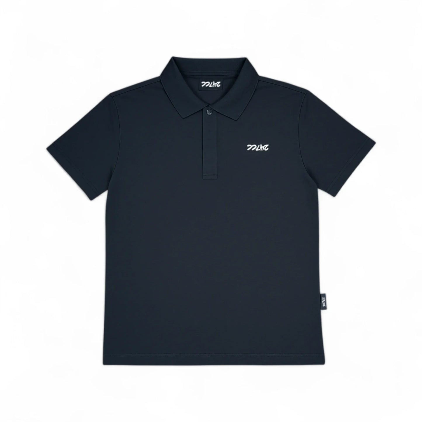 Stretchy Slim Fit Polo - Navy