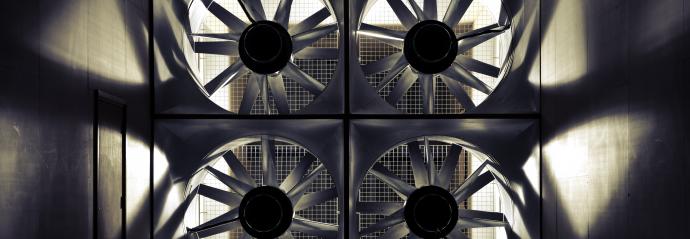 Picture of turbine of a Wind testing Tunnel