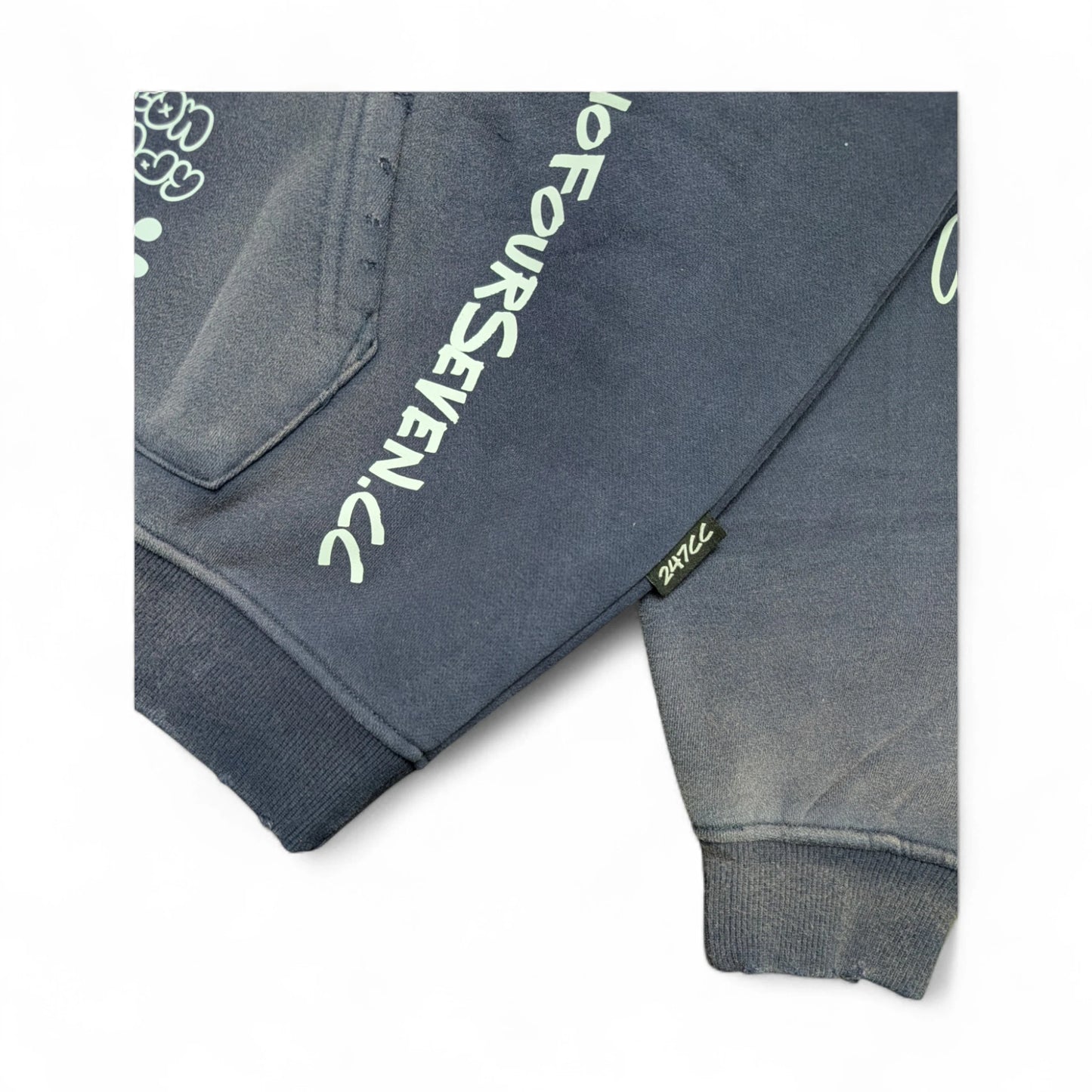 Heavyweight Acid Washed Hoodie - Origin Blue