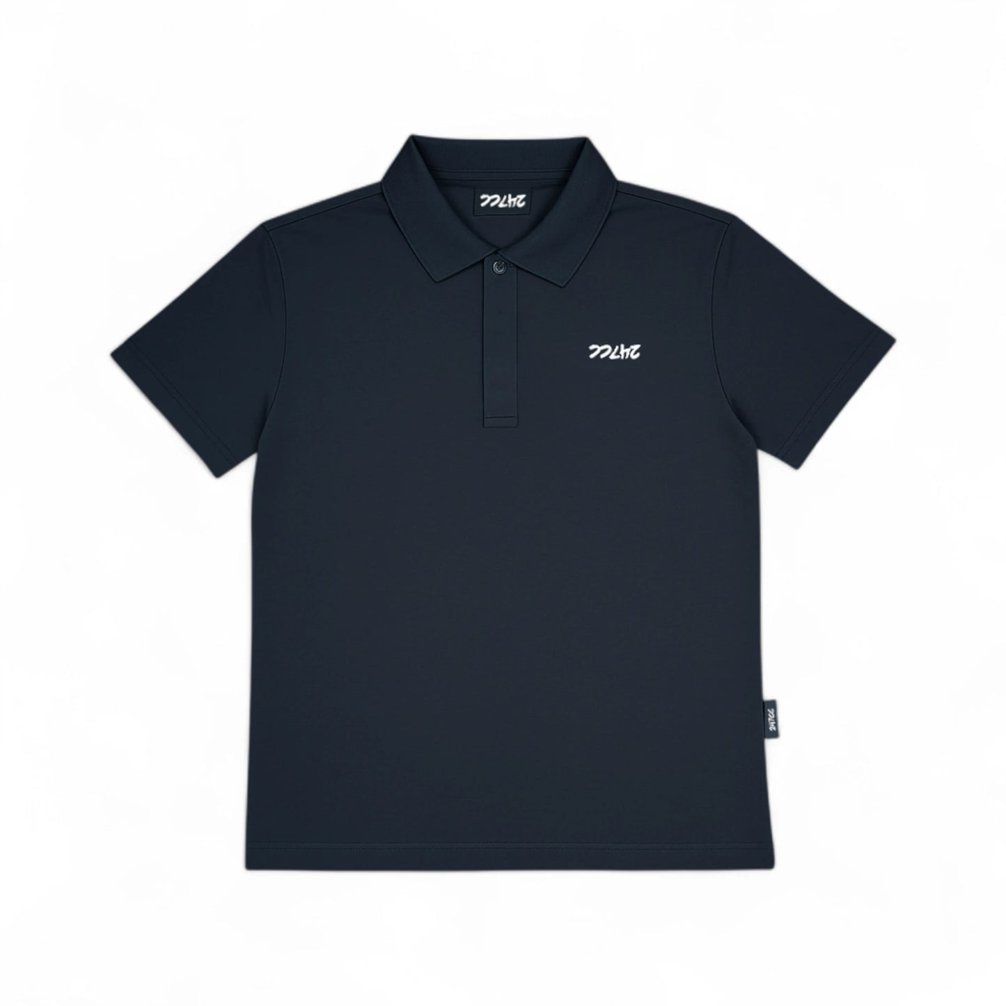Stretchy Slim Fit Polo - Navy